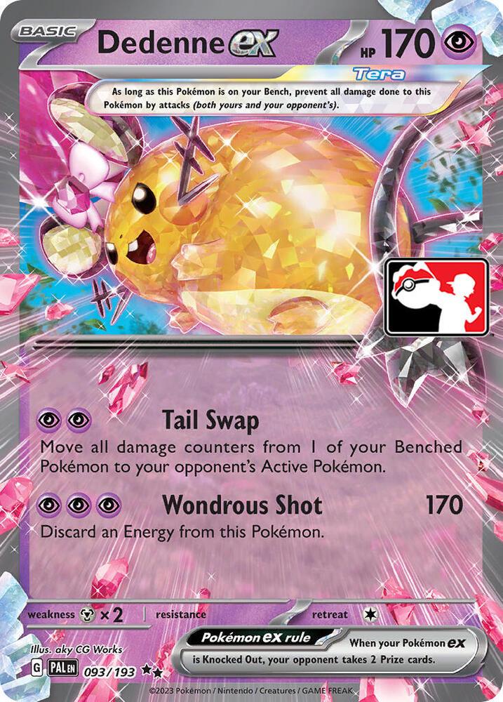 Paldea Evolved Dedenne Ex [Prize-Pack] Pokémon card